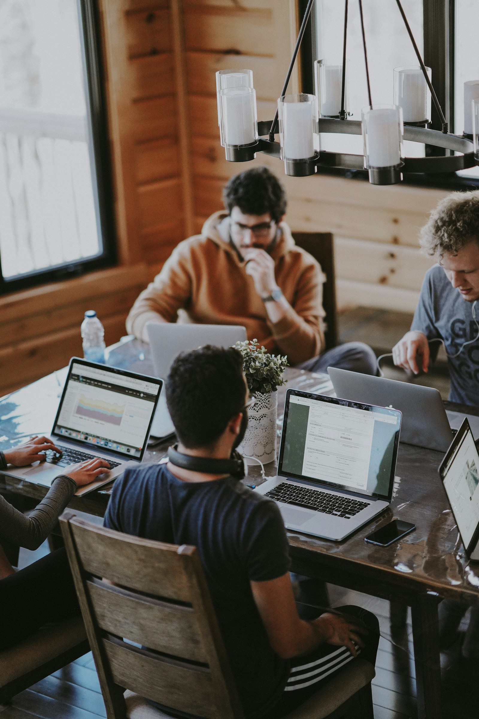 People working together on a business project